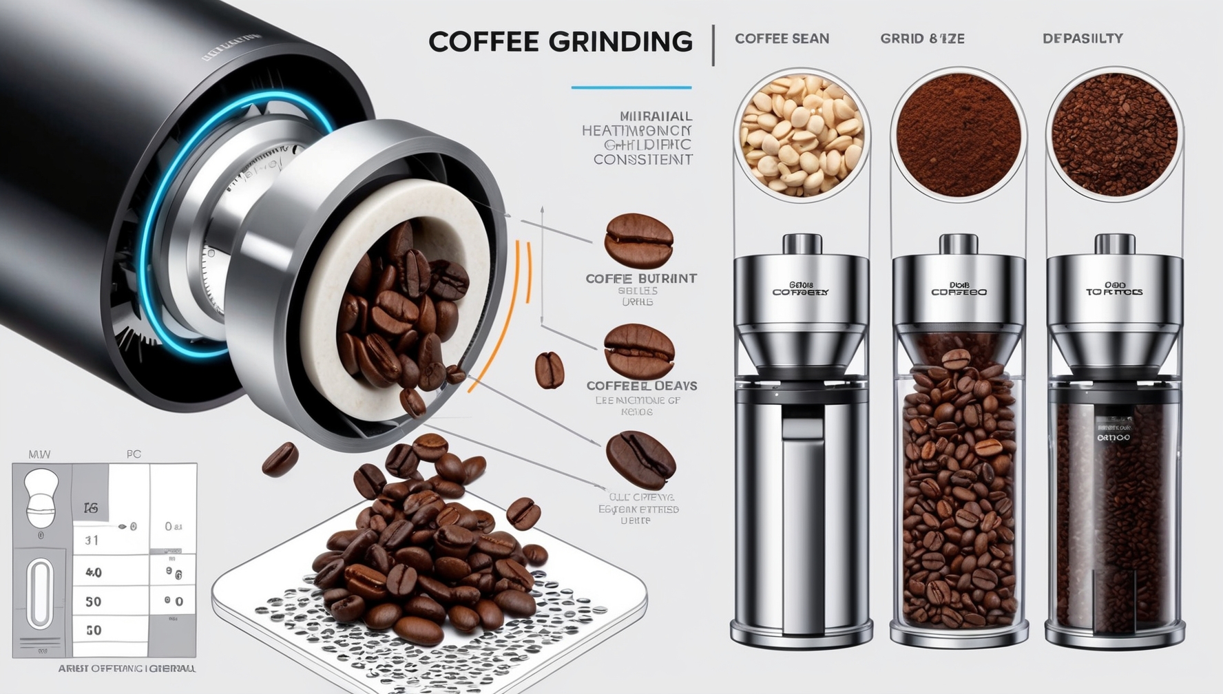 Darálós kávéfőző darálási technika - kerámia daráló és őrlési konzisztencia