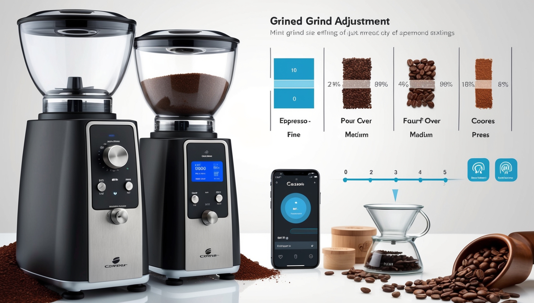 Darálós kávéfőző őrlési beállítások funkció bemutatása