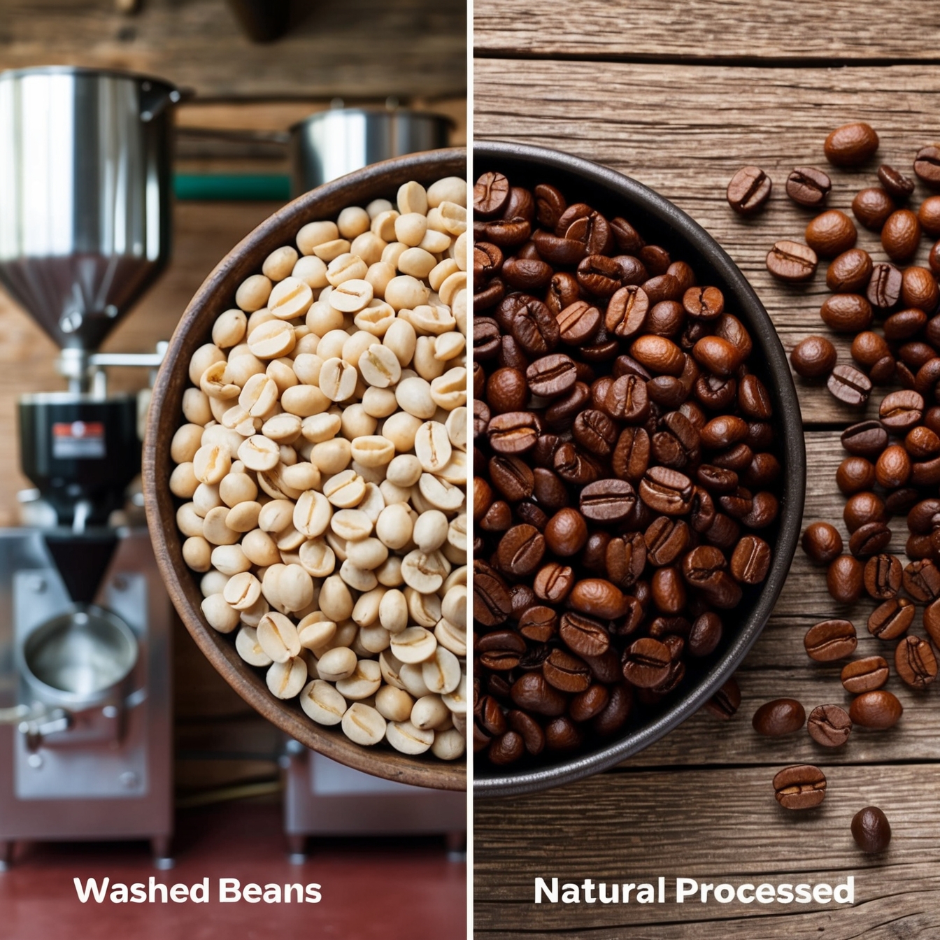 Kávébab feldolgozási módszerek összehasonlítása - mosott és természetes szárítási eljárások