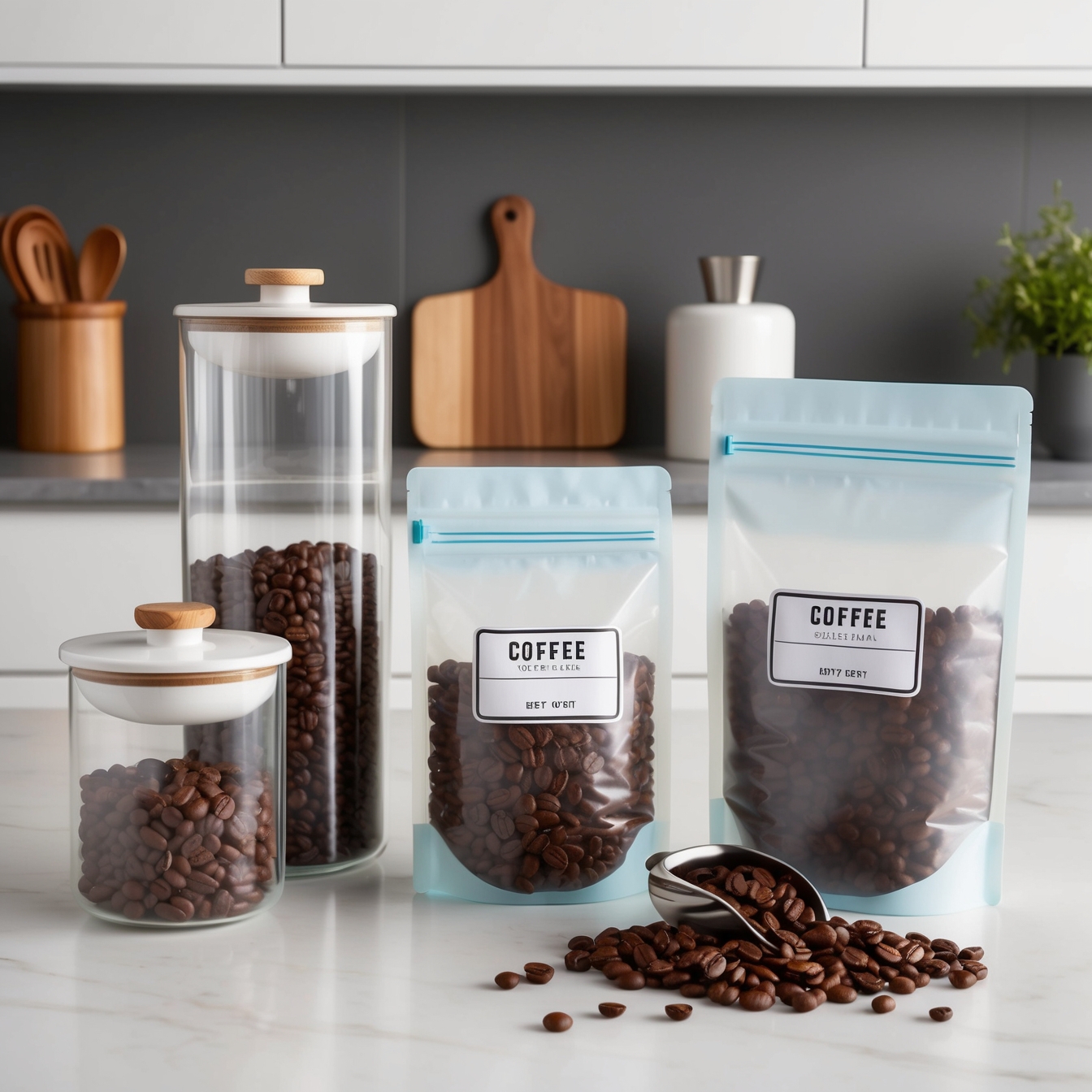 Kávébab helyes tárolása és frissesség megőrzése - légmentes tárolók és címkézés